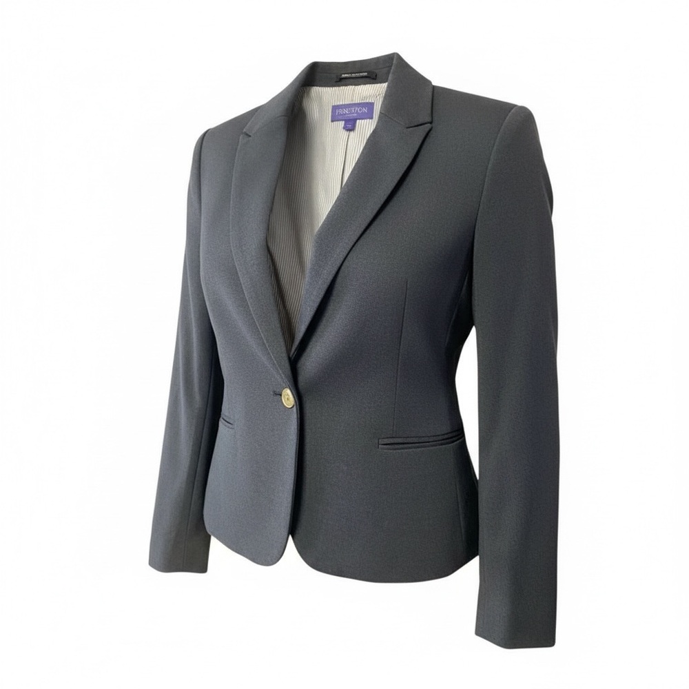 Vivienne Vivienne Tam Heather‎ Graphite Ponte Knit Blazer NWT